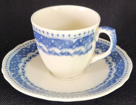 Avon Blue (Earthenware) Demitasse Cup & Saucer Set