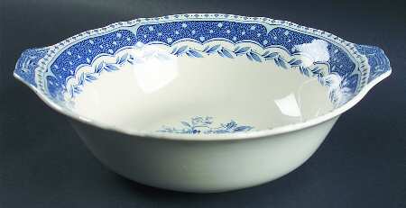 Avon Blue (Earthenware) 10" Round Vegetable Bowl