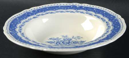 Avon Blue (Earthenware) Rim Soup Bowl