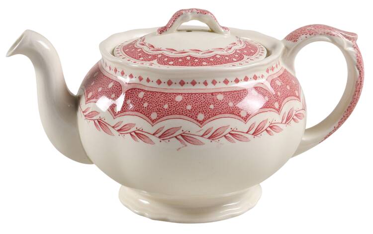 Avon Pink (Earthenware) Teapot & Lid