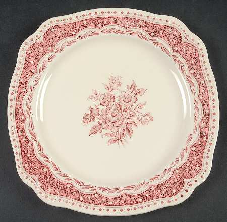 Avon Pink (Earthenware) Square Salad Plate