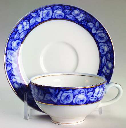Beauty Roses Flat Cup & Saucer Set