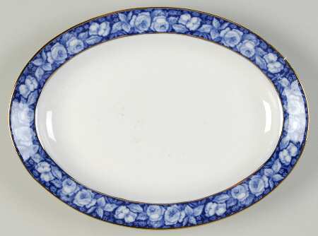 Beauty Roses 9" Oval Serving Platter