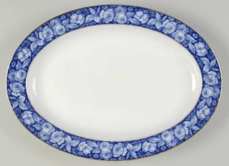 Beauty Roses 14" Oval Serving Platter