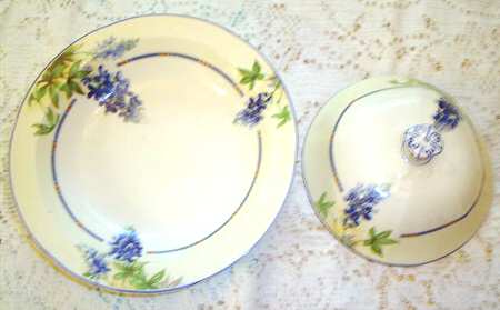 Blue Bonnet Rim Soup Bowl