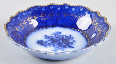 Blue Rose (Flow Blue) Fruit/Dessert (Sauce) Bowl