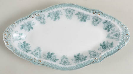 Brussels Green (Gold Trim) Underplate for Gravy Boat