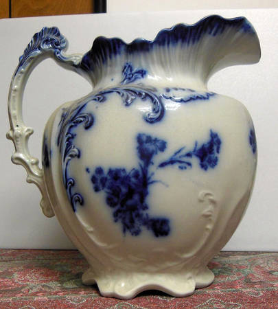 Campion (Flow Blue) Large Pitcher