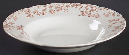 Catherine Mermet Pink Large Rim Soup Bowl