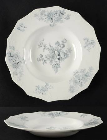 Chatsworth Blue Gray (No Gold) Rim Soup Bowl