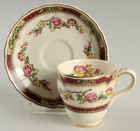 Connaught Flat Demitasse Cup & Saucer Set