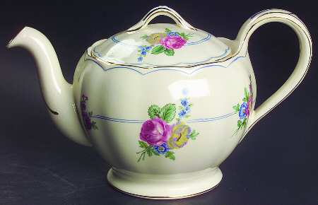 Devonshire Rose Teapot & Lid