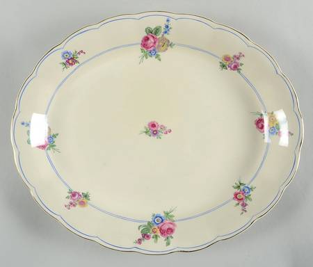 Devonshire Rose 15" Oval Serving Platter