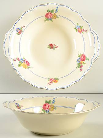 Devonshire Rose 10" Round Vegetable Bowl