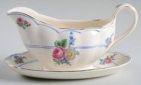 Devonshire Rose Gravy Boat & Underplate