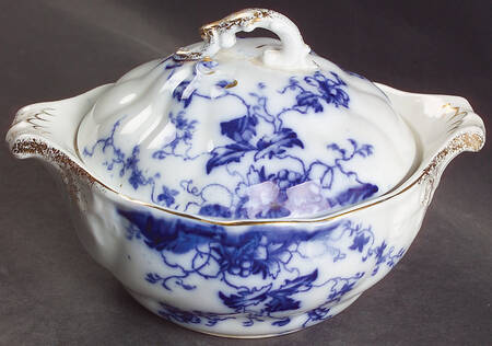Duchess (Flow Blue) Sugar Bowl & Lid