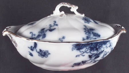 Duchess (Flow Blue) Oval Covered Vegetable