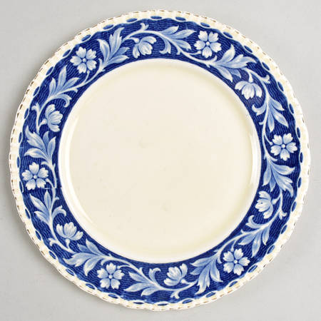 Elysian (Cream & Blue) Salad Plate
