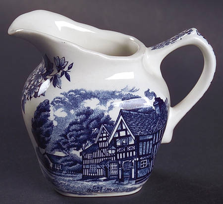 English Country Inns Blue Mini Creamer