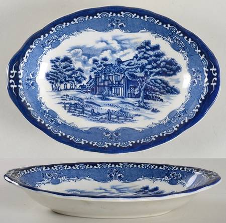 English Country Inns Blue Relish/Gravy Underplate