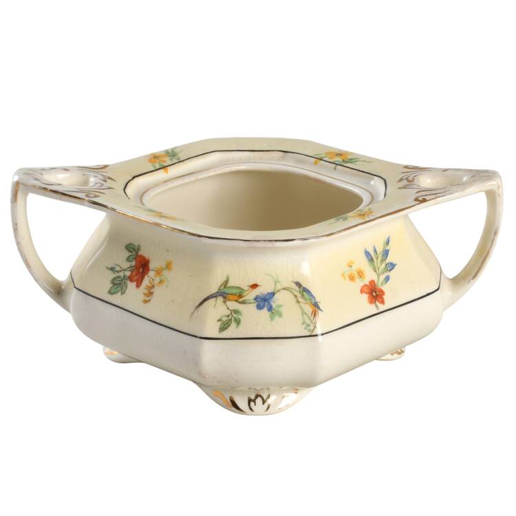 The Gay Macaw Sugar Bowl No Lid