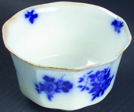 Gironde (Flow Blue, Daubs) Cranberry Bowl