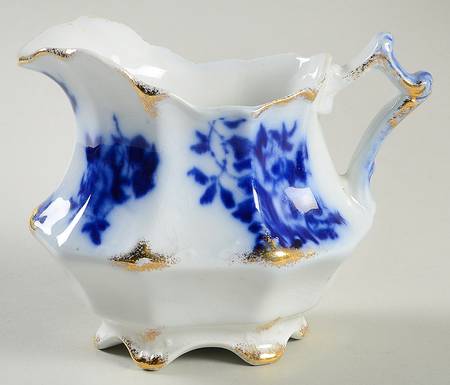 Gironde (Flow Blue, Daubs) Creamer