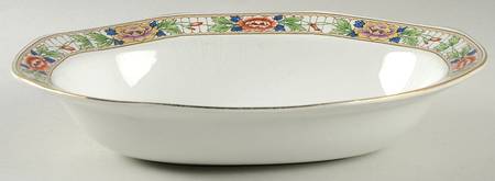 GRI27 9" Oval Vegetable Bowl by Grindley