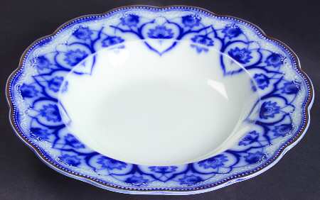 Haddon (Flow Blue) Large Rim Soup Bowl