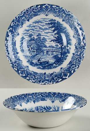 Homeland Blue Coupe Cereal Bowl