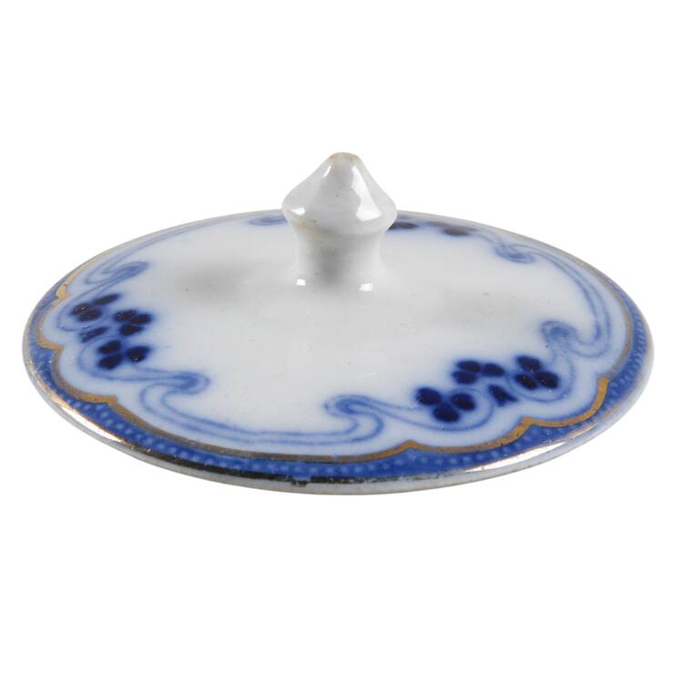 Idris (Flow Blue) Lid for Sugar Bowl
