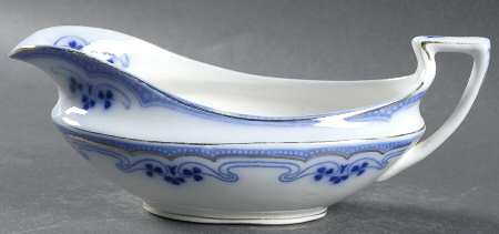 Idris (Flow Blue) Gravy Boat