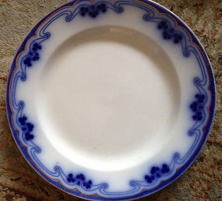 Idris (Flow Blue) Dessert/Pie Plate