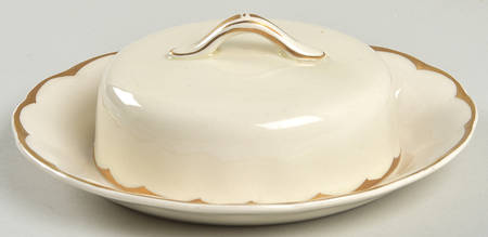 Imperial (Cream Petal) Round Covered Butter