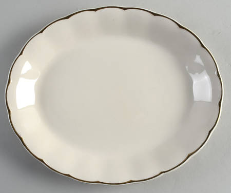 Imperial (Cream Petal) 12" Oval Serving Platter