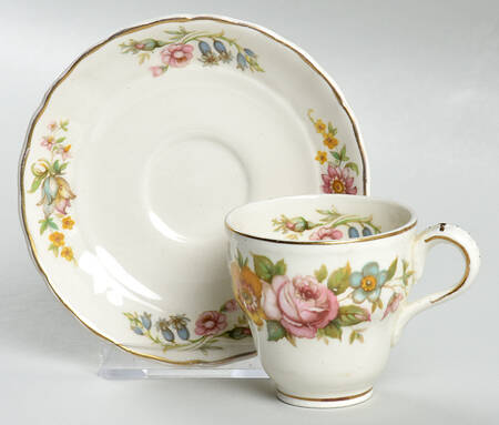 Kashmir Flat Demitasse Cup & Saucer Set