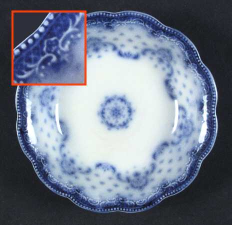 Keele (Flow Blue) Fruit/Dessert (Sauce) Bowl
