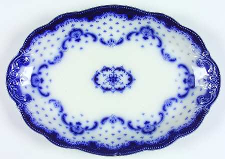Keele (Flow Blue) by Grindley