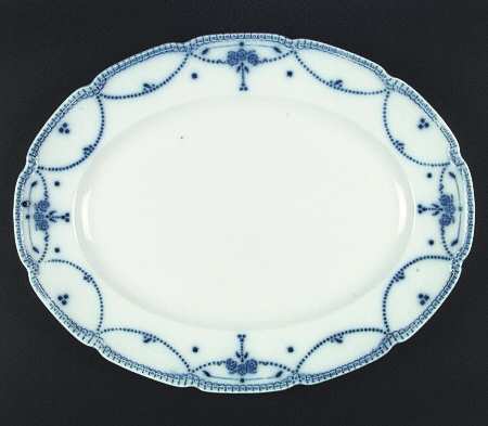 Lawrence (Flow Blue) 16" Oval Serving Platter