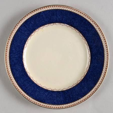 Melrose (Wide Blue Rim, Smooth) Bread & Butter Plate