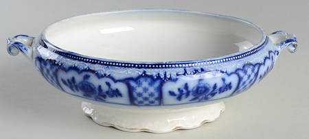 Melbourne (Flow Blue) Round Vegetable No Lid