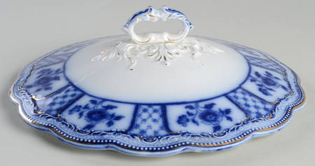 Melbourne (Flow Blue) Lid for Round Vegetable