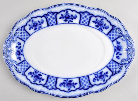 Melbourne (Flow Blue) Underplate for Oval Tureen