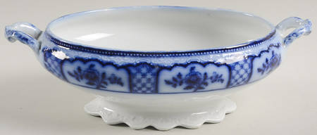 Melbourne (Flow Blue) Sauce Boat No Lid