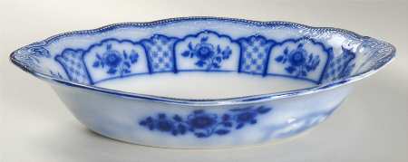 Melbourne (Flow Blue) 9" Oval Vegetable Bowl