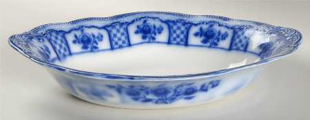 Melbourne (Flow Blue) 11" Oval Vegetable Bowl