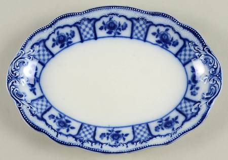 Melbourne (Flow Blue) Underplate for Sauce Boat