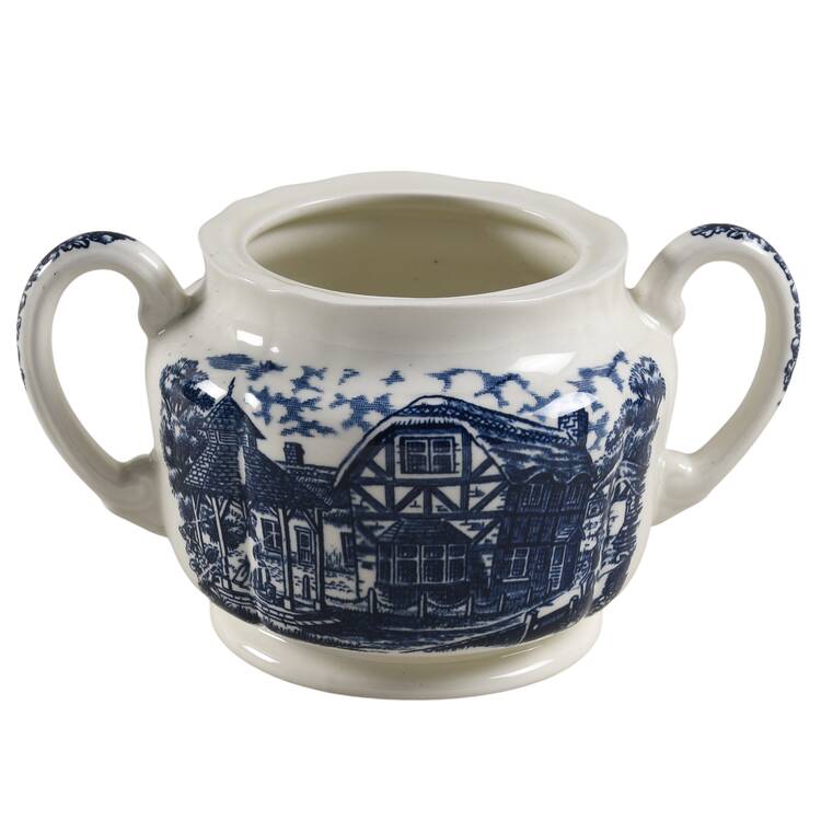 Merrie Olde England Blue Sugar Bowl No Lid