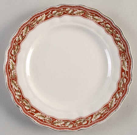 Oakland Maroon Luncheon Plate