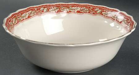 Oakland Maroon 8" Round Vegetable Bowl